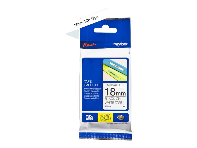 BROTHER+3%2F4%26quot%3B+TZE+TAPE+18MM+BLACK+ON+WHITE