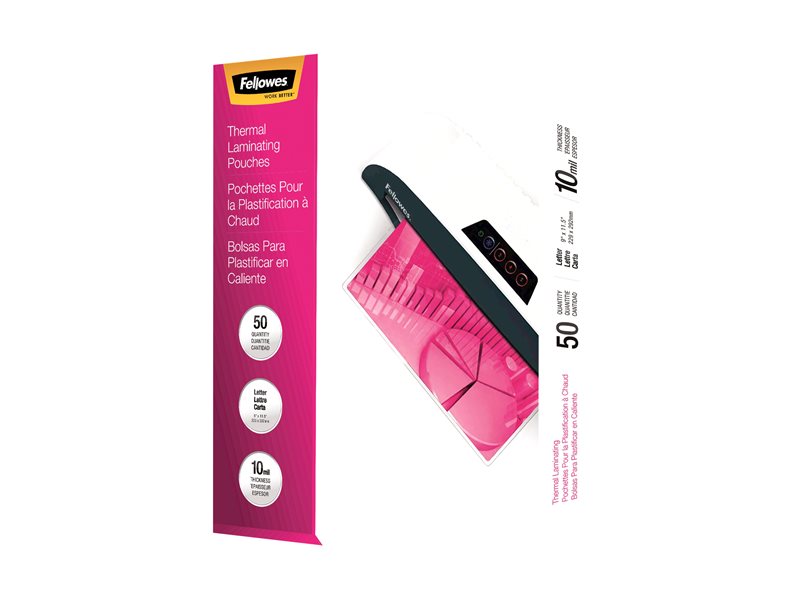 FELLOWES+52042+LAMINATE+50PK+10MIL+LETTER+SIZE