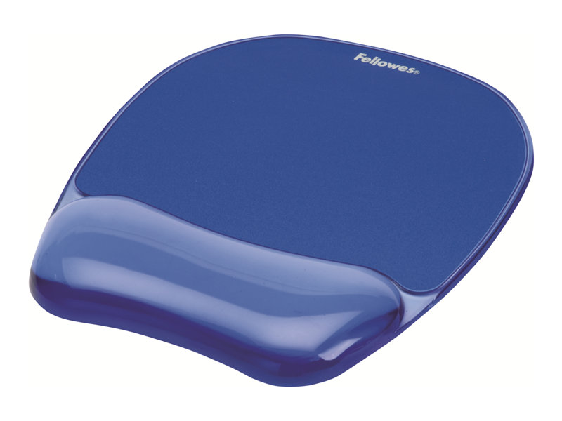 FELLOWES+CRYSTAL+GEL+4PK+BLUE+MOUSEPAD+WRIST+REST