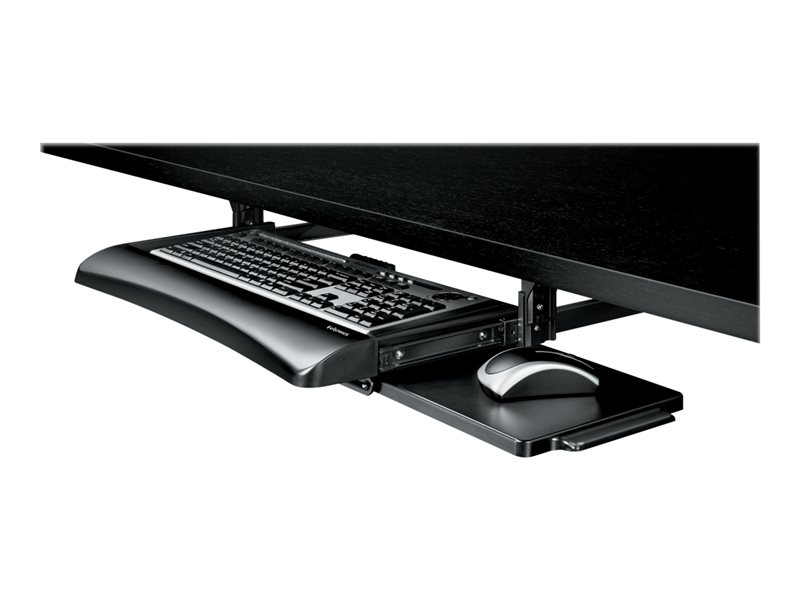 FELLOWES+OFFICE+SUITES+UNDERDESK+KEYBOARD+DRAWER+MOVES+KEYBOARD+AND+MOUSE+OFF+TH