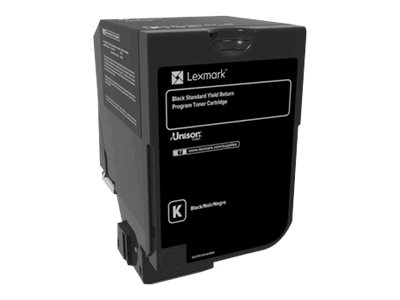 LEXMARK+74C1SK0+BLACK+RETURN+PROGRAM+TONER+CARTRIDGE