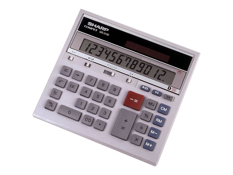 SHARP+QS2130++12+DIGIT+DESKTOP+DISPLAY+CALC