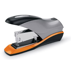 Optima+Desktop+Staplers%2C+Half+Strip%2C+70-Sheet+Capacity%2C+Silver%2Fblack%2Forange