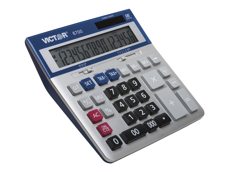 16+Digit+Extra+Large+Desktop+Calculator+with+Metallic+Design