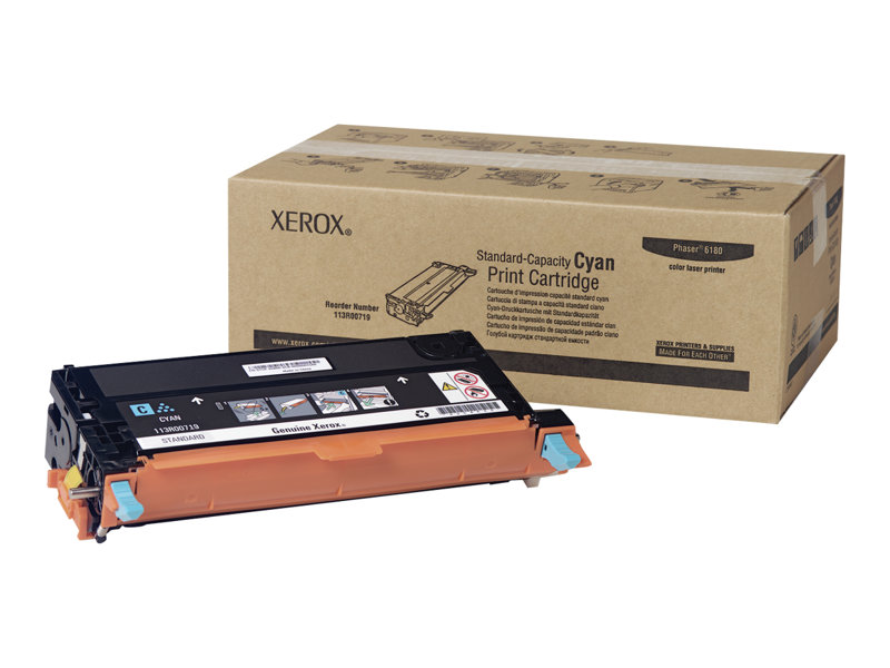 XEROX+PHASER+6180+SD+YLD+CYAN+TONER