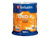 VERBATIM DVD-R BRAND SLV 100PK 4.7GB/16X SPINDLE OEM Part: 95102 